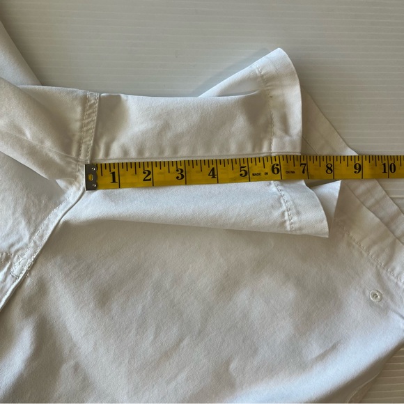 IZOD Flat Front Elasticized Waist Drawstring Red Label Shorts White Medium 32” - Picture 10 of 11